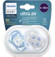 Philips Avent SCF085/03 Ultra Air Pacifier, Lets your baby’s skin breathe, Orthodontic & BPA-Free, 6-18m, 2-pack